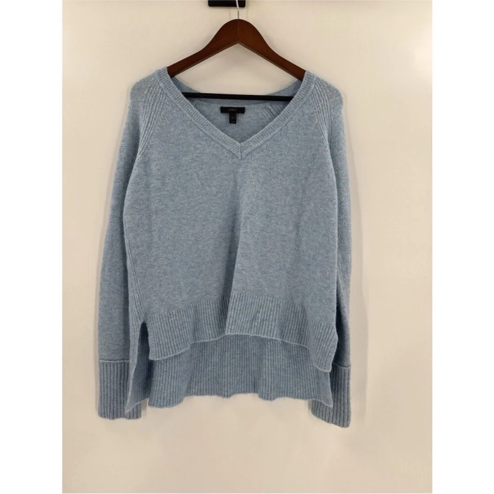 J. Crew Soft Blue Crew Neck Sweater